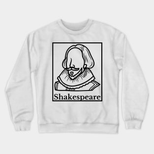 William Shakespeare portrait illustration Crewneck Sweatshirt